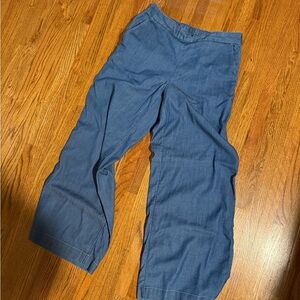 LOFT Denim Blue Elastic Waist Pants